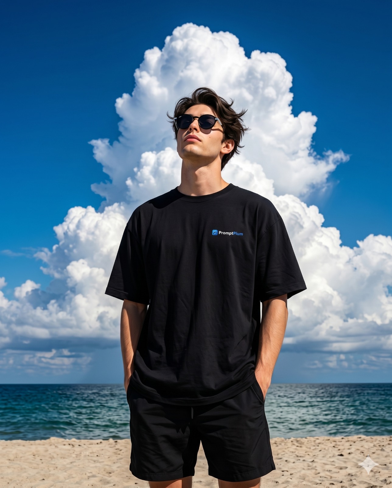 Cloud Crown Aesthetic Sky Background Men Portrait