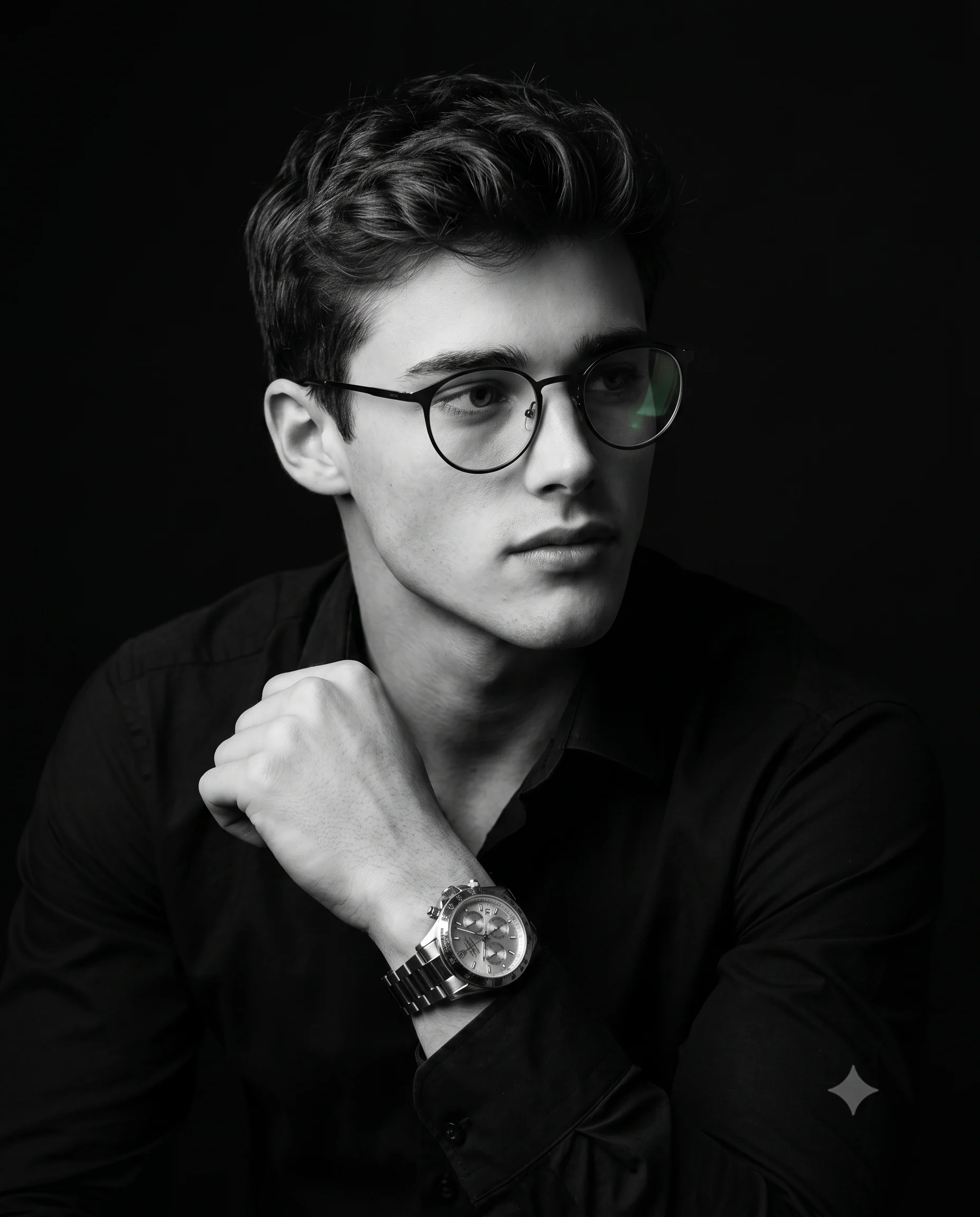Focused and Framed Black Portrait