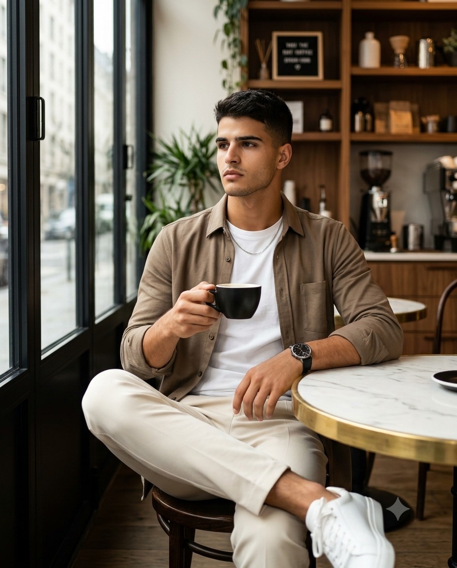 A Pause by the Window Portrait