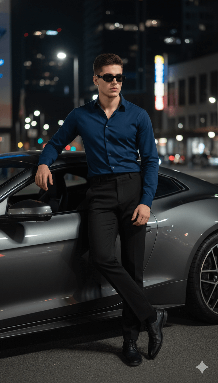 Car at Night Portrait