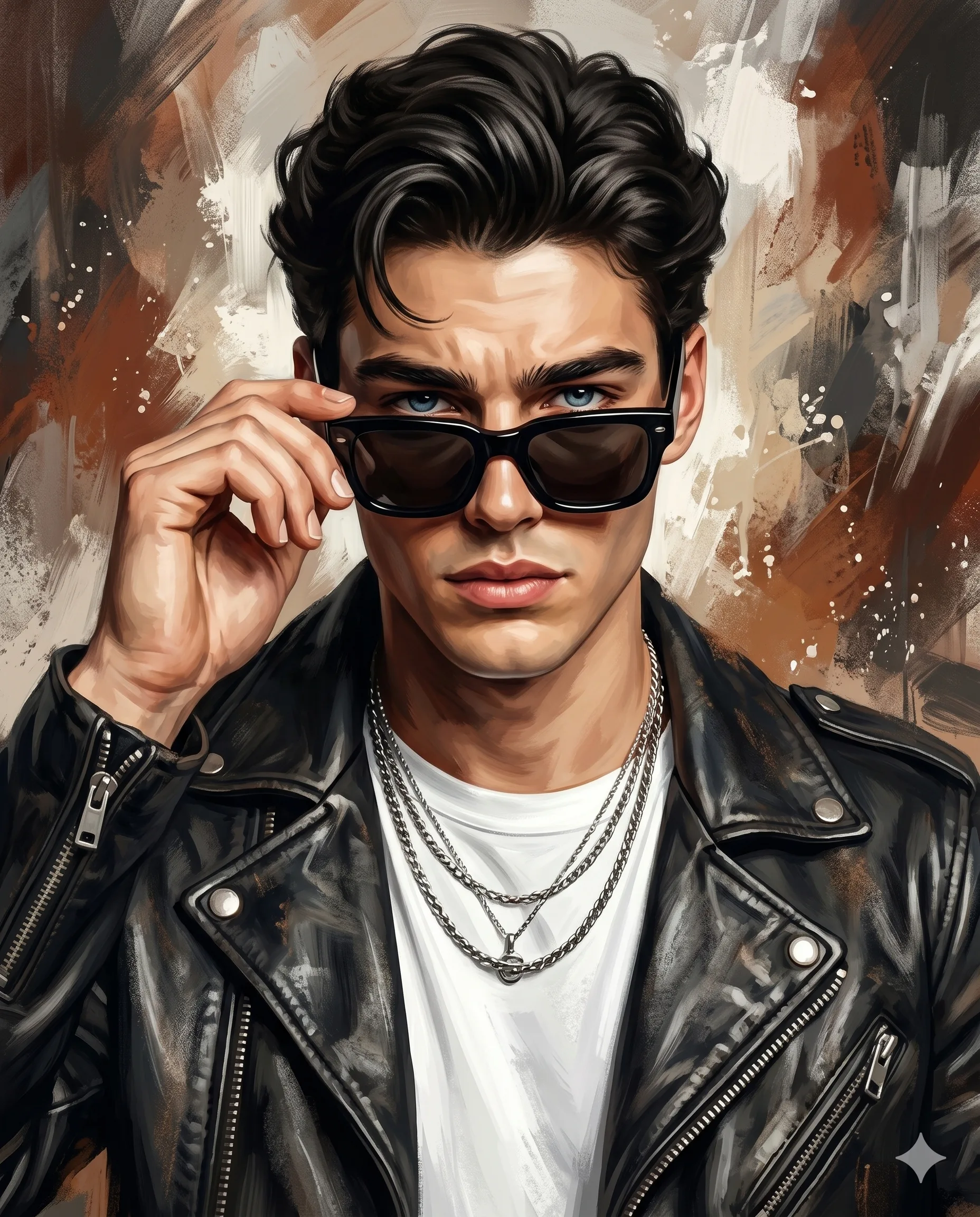 Rebel in Leather Character Design