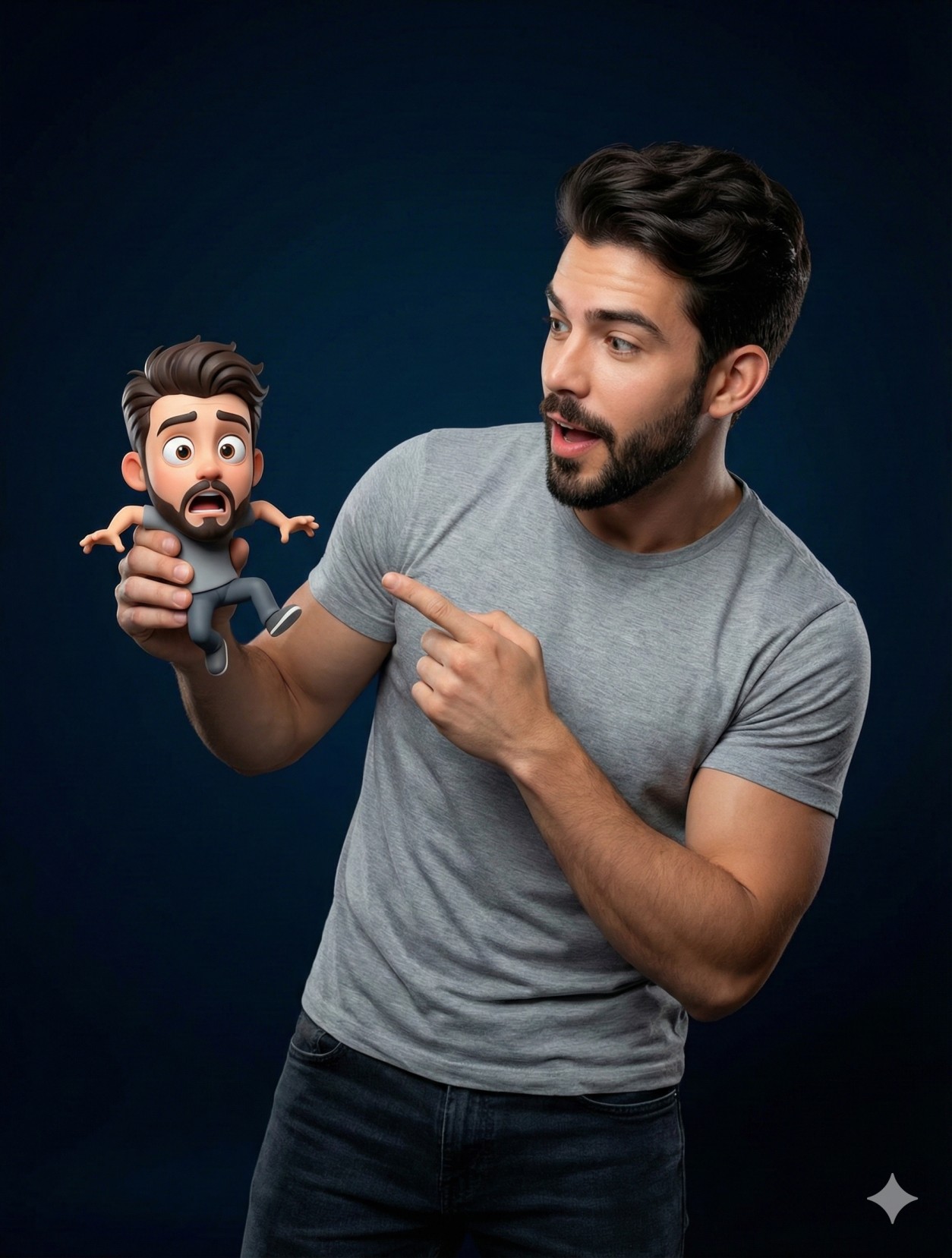 Double Trouble 3d Caricature Portrait