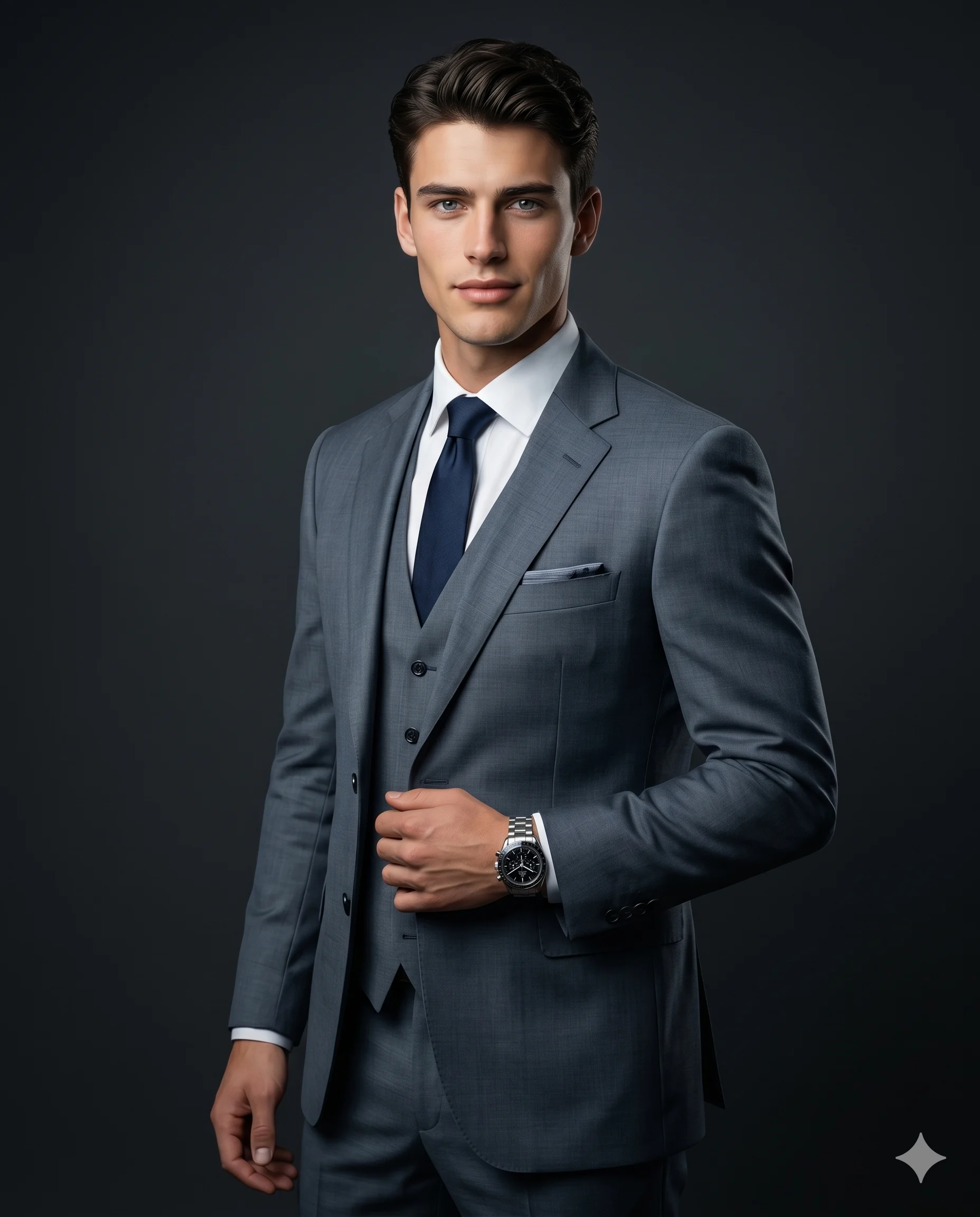 The Grey Three-piece Business Portrait