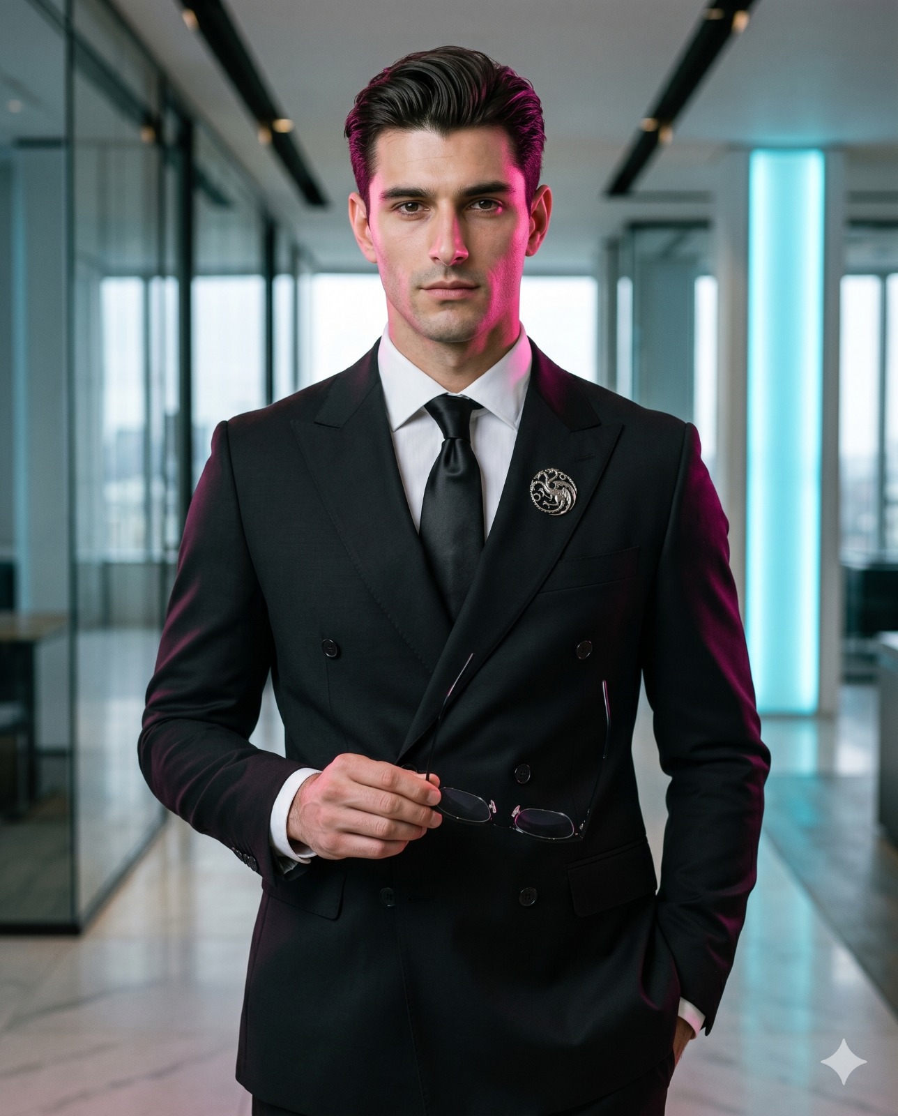 Sharp Suited Professional Business Portrait