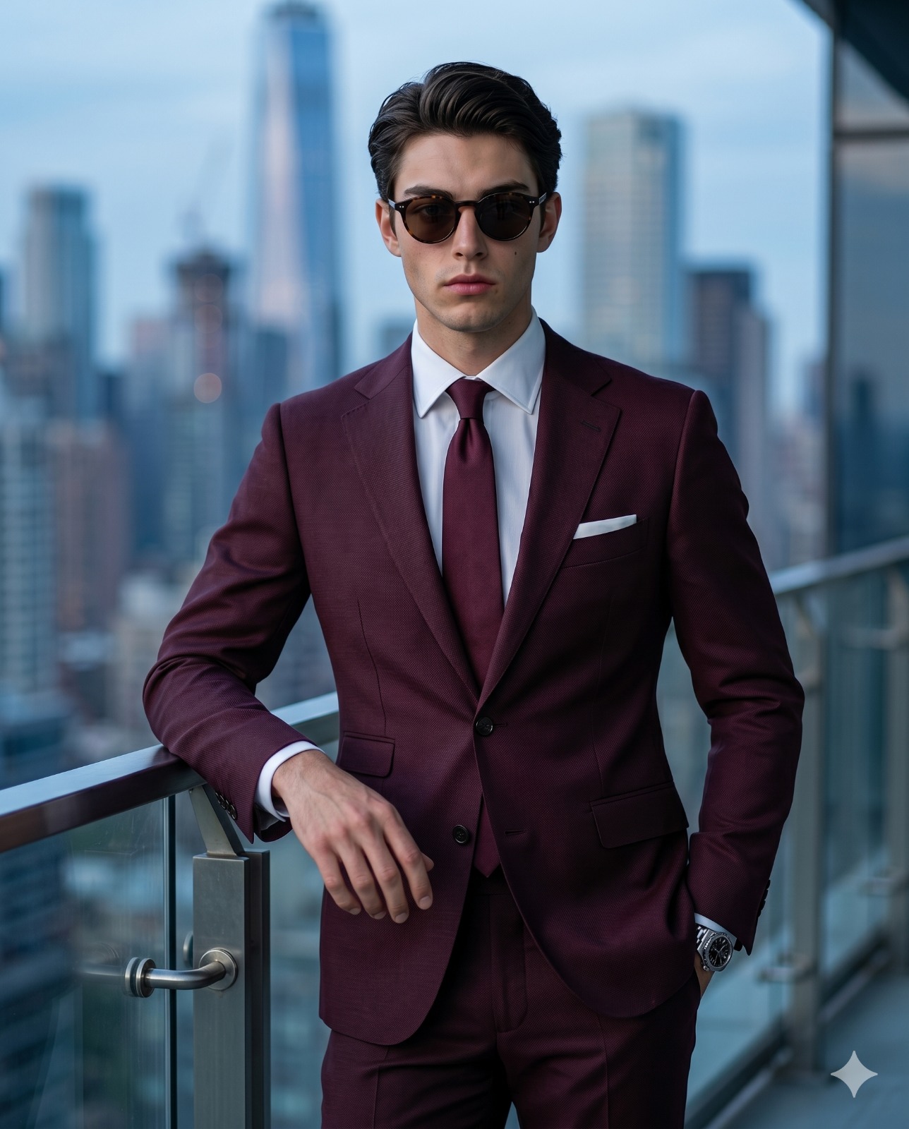 Man Above the City Portrait