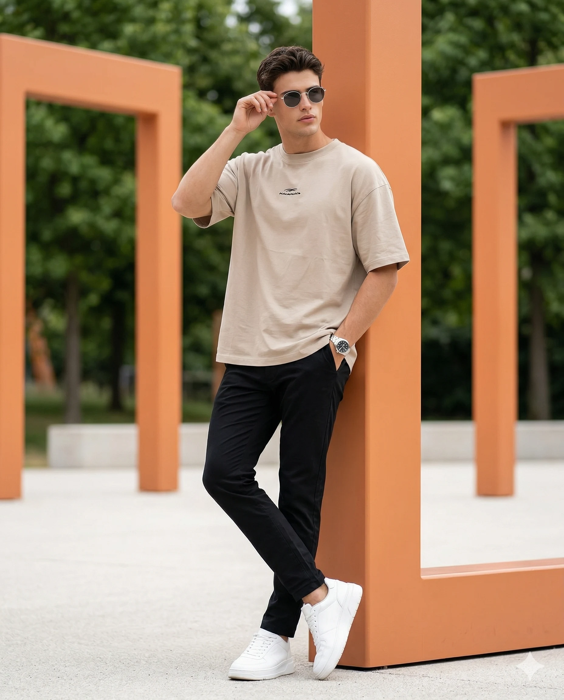 Effortless Edge Casual Wear Portrait