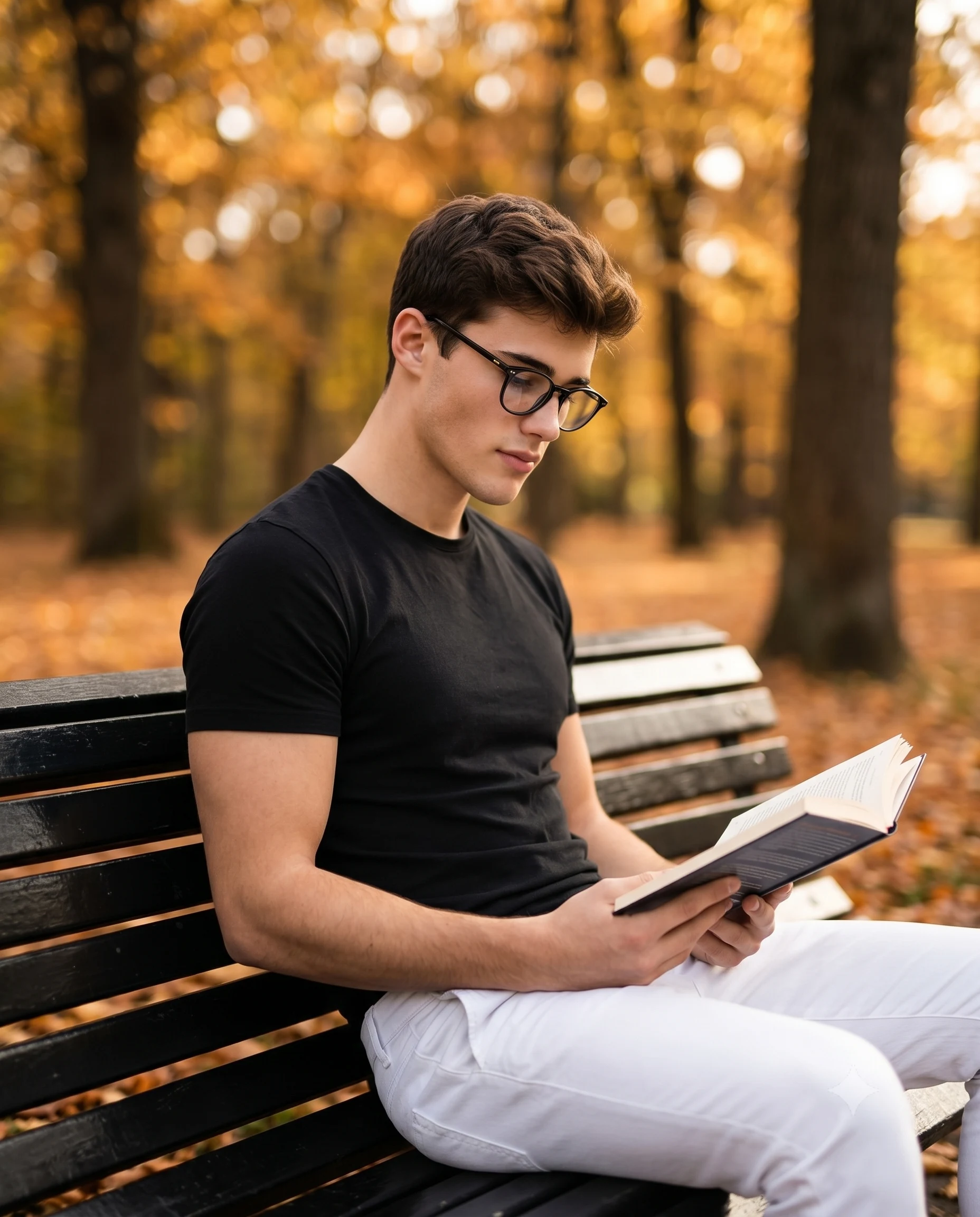 The Autumn Reader Editorial Photography