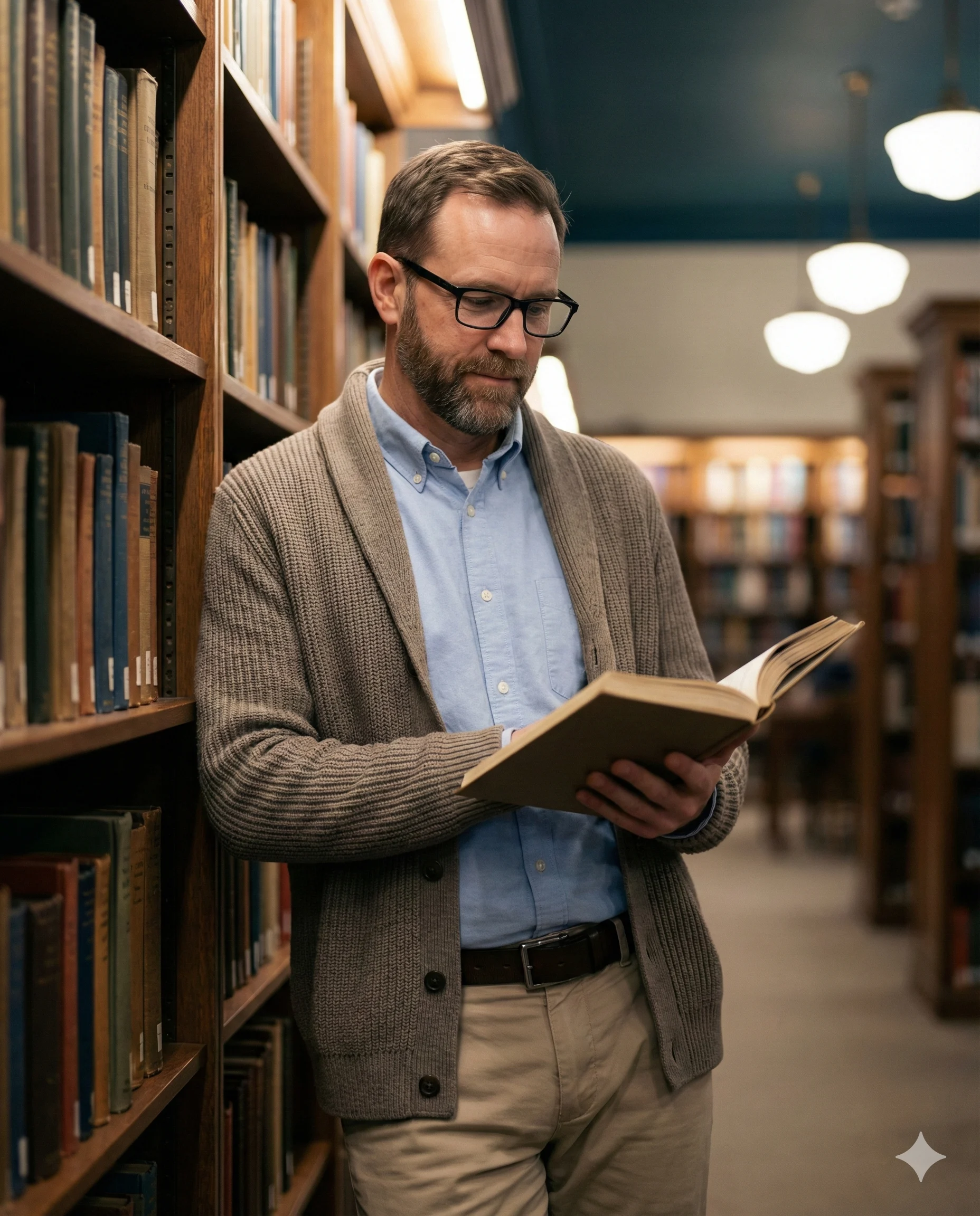 Library Solitude Academic Portrait