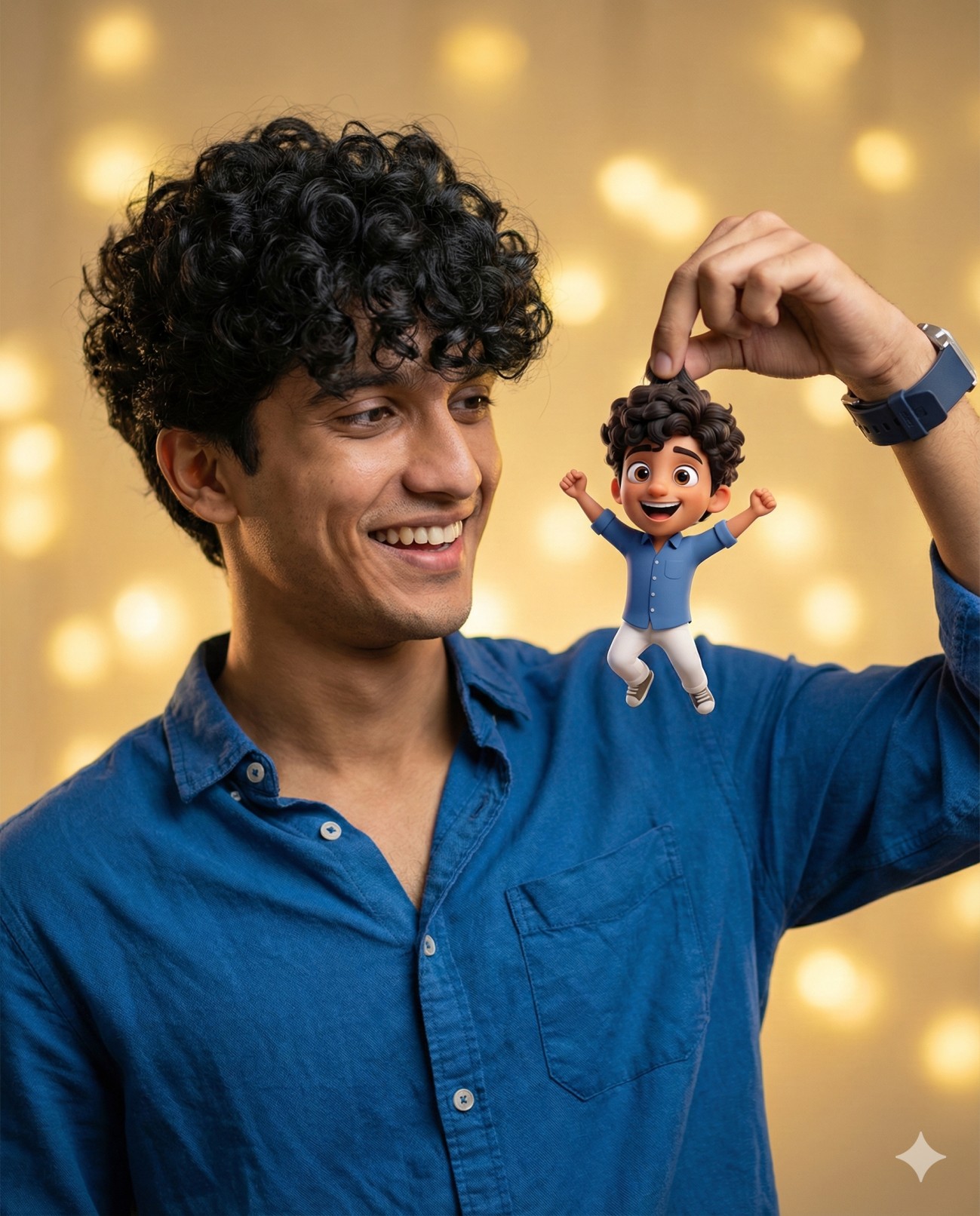 Meet Mini-me 3d Caricature Portrait