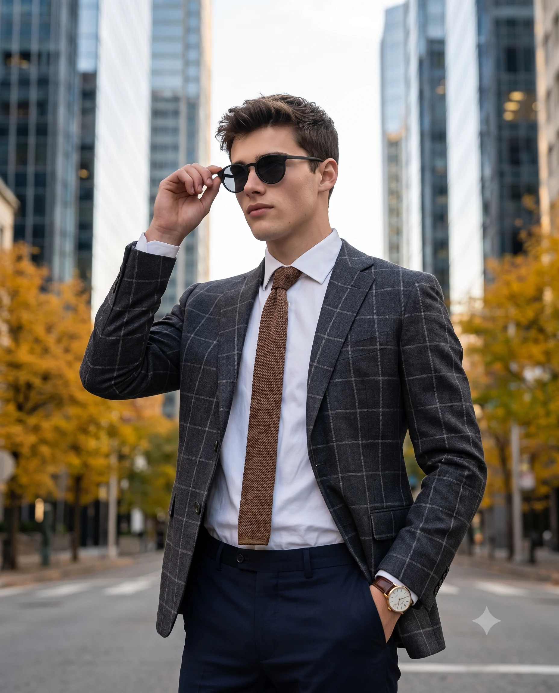 Men's Autumn City Style Portrait