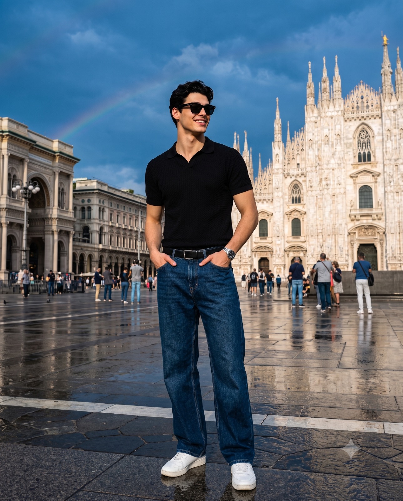 After the Rain at Piazza Del Duomo Portrait