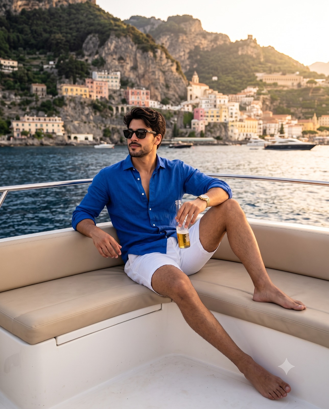 Amalfi Coast Cruise Lifestyle Portrait