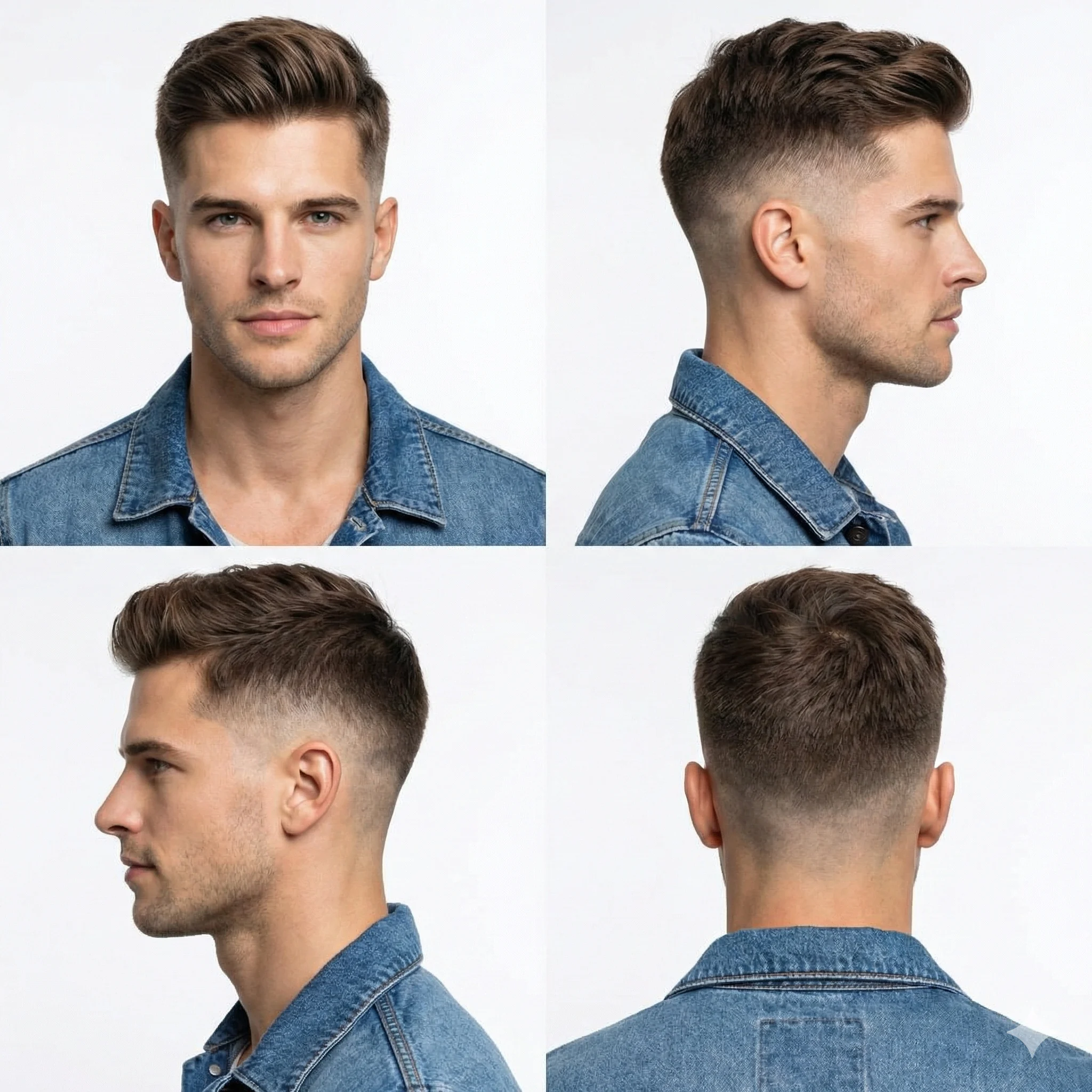 Modern Fade Hairstyle Hairstyles Portrait