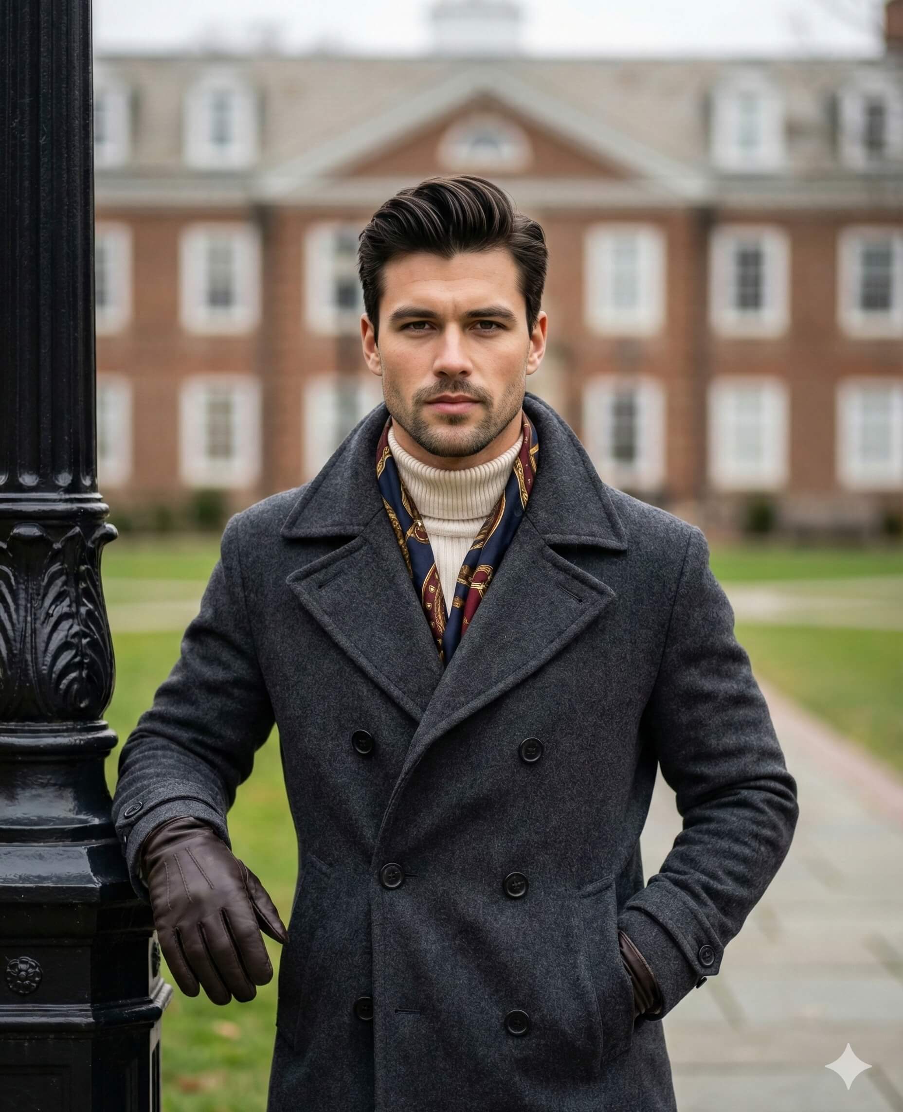 Peacoat Perfection Fashion Portrait