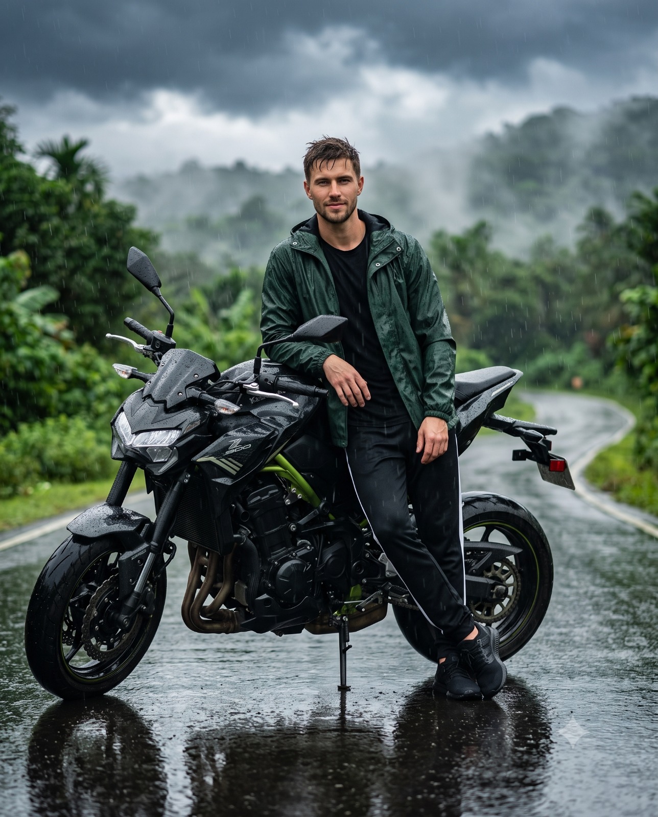 Monsoon Pause Lifestyle Portrait