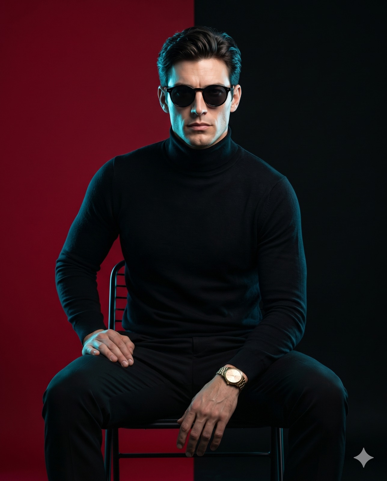 The Operative in Black Portrait