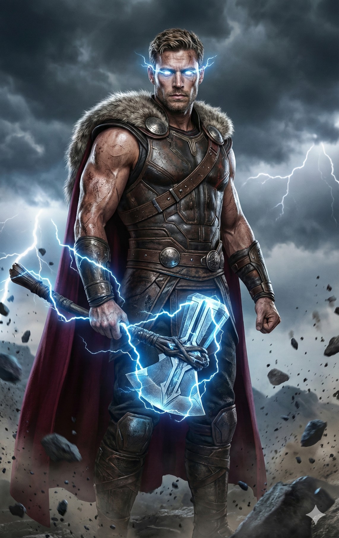 Son of Odin Action Portrait