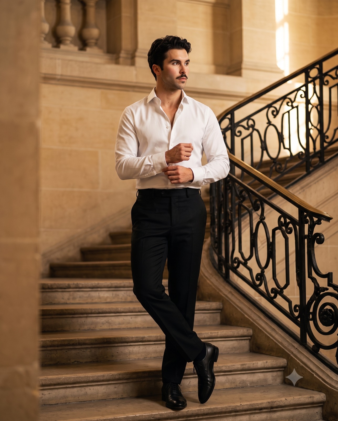 Waiting on the Steps Portrait