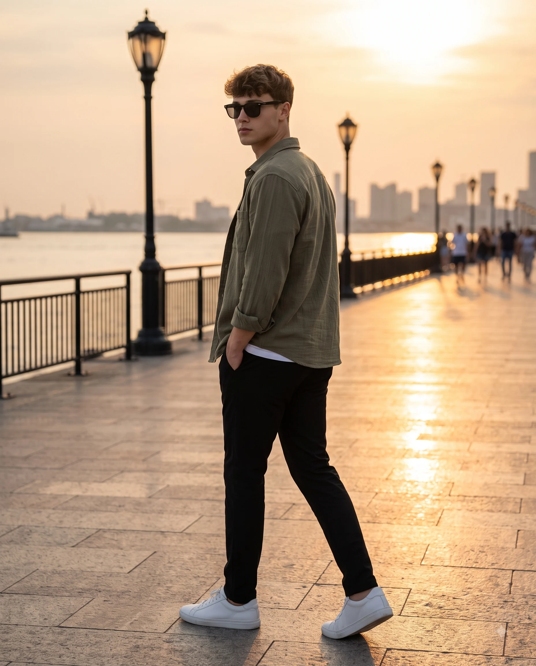Men's Sunset Street Style Portrait