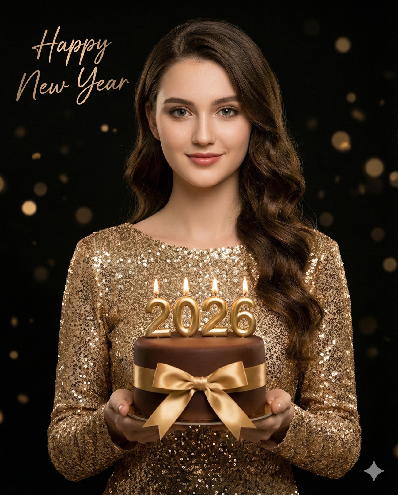 Sweet New Year Wishes: 2026 Portrait