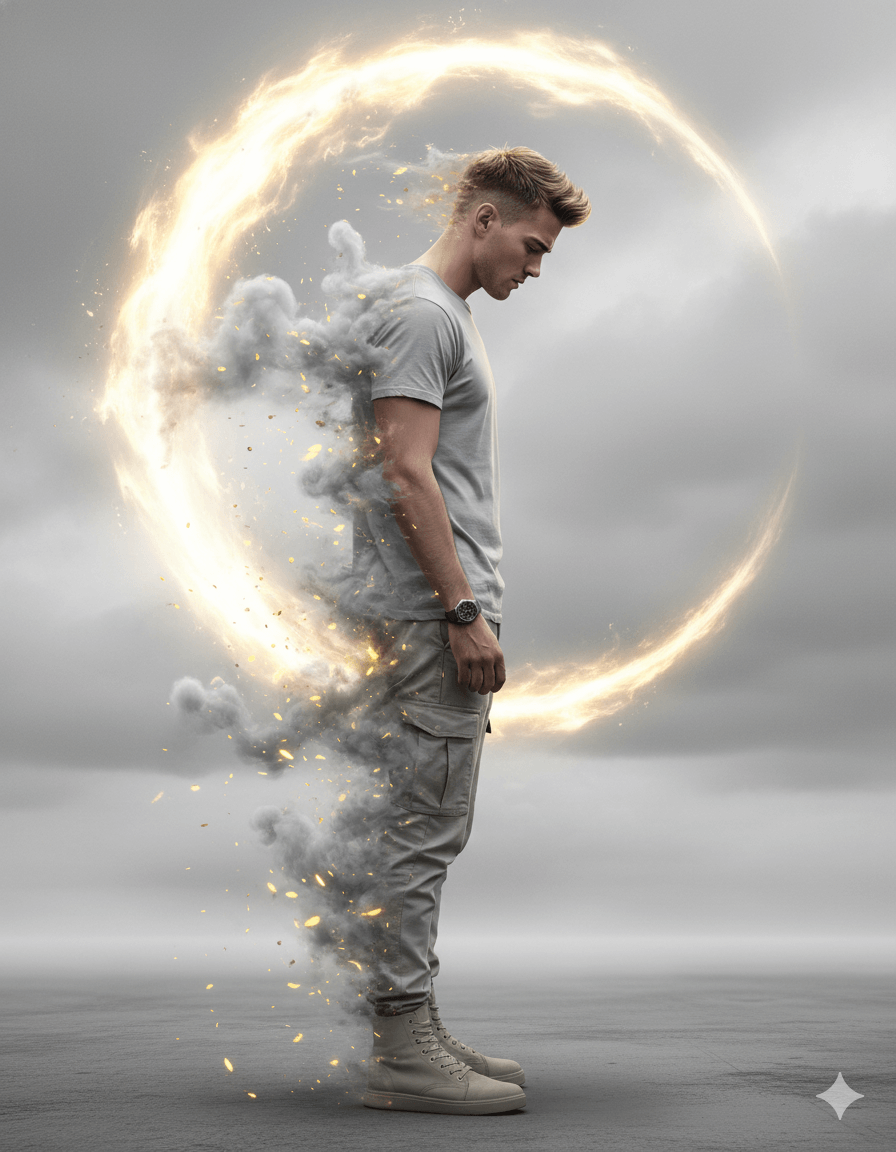 The Dissolving Man Fantasy Portrait