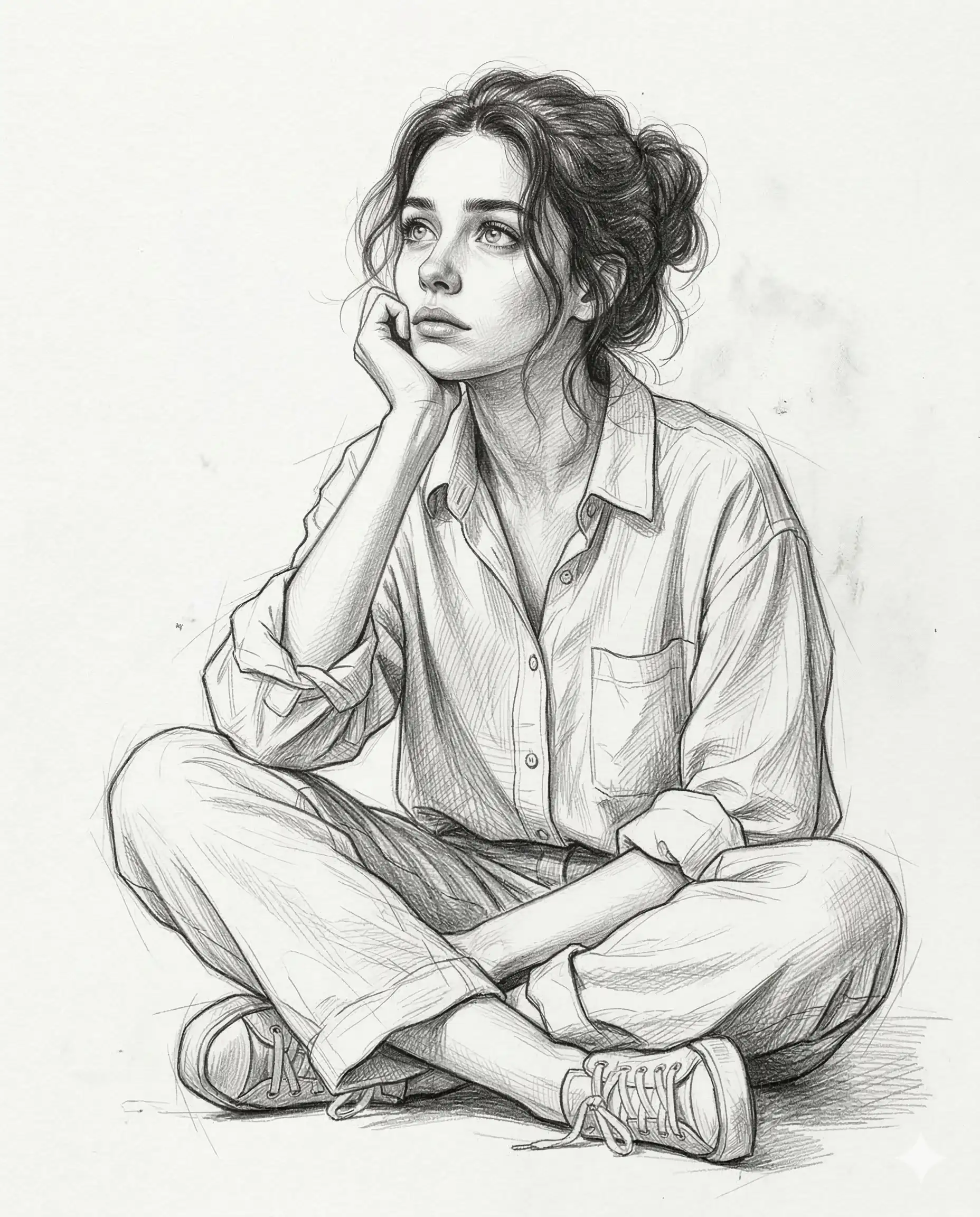 Wistful Horizons Drawing Art