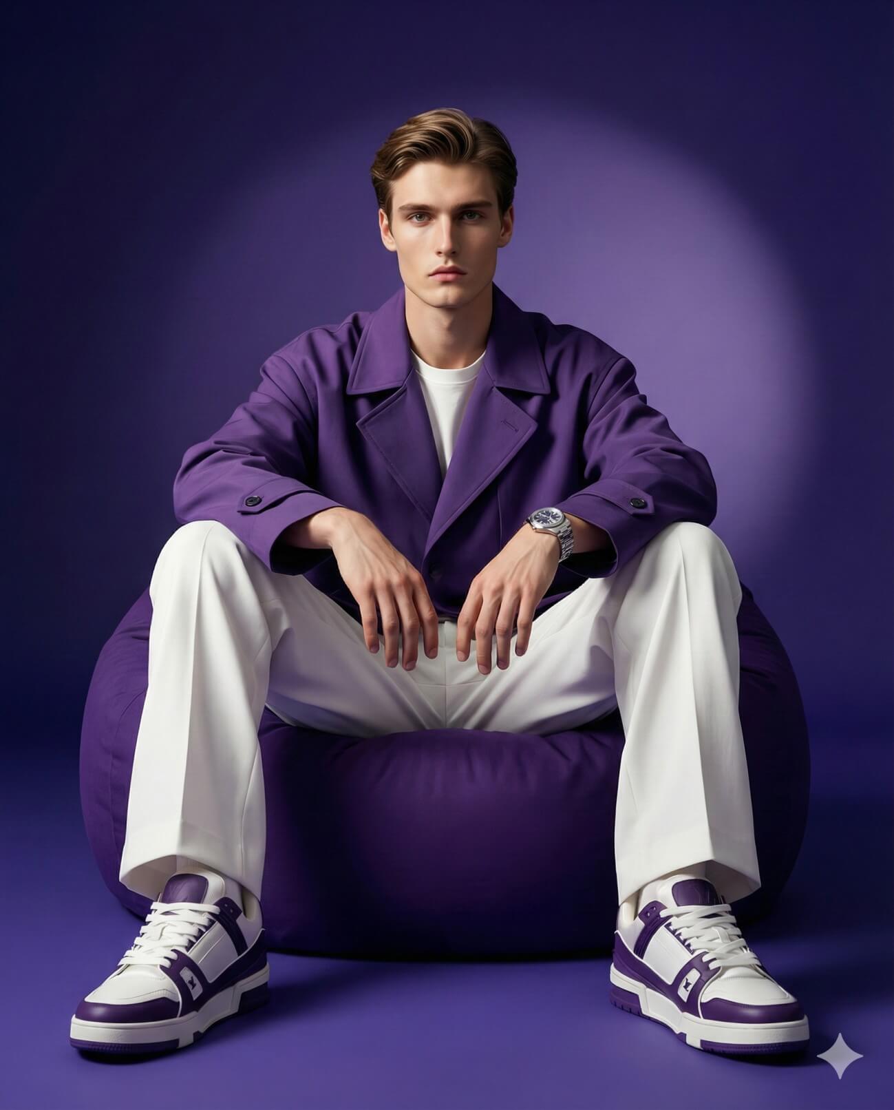 Ultra Violet Fashion Portrait