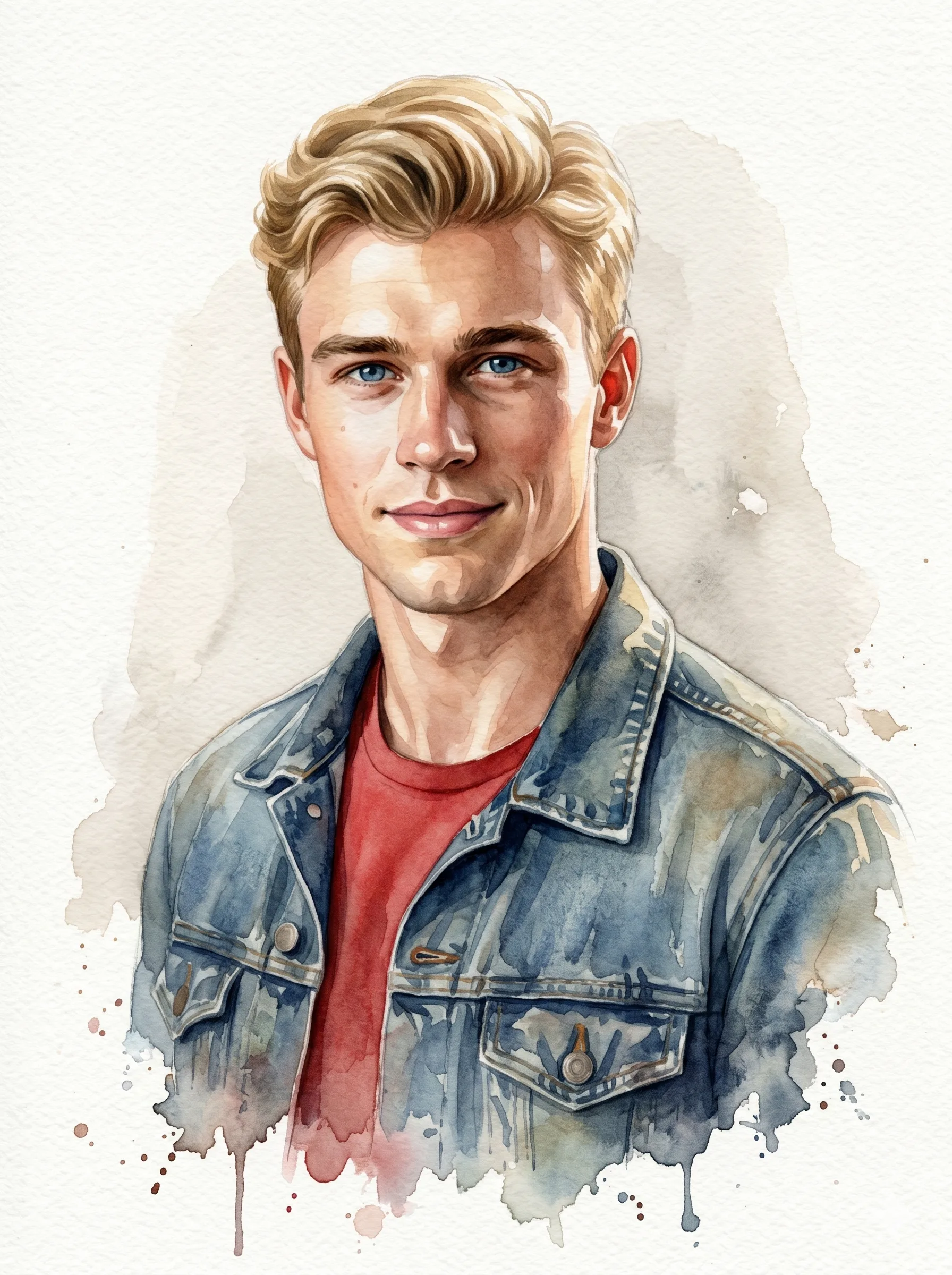 Painted Blue Artistic Portraiture Portrait