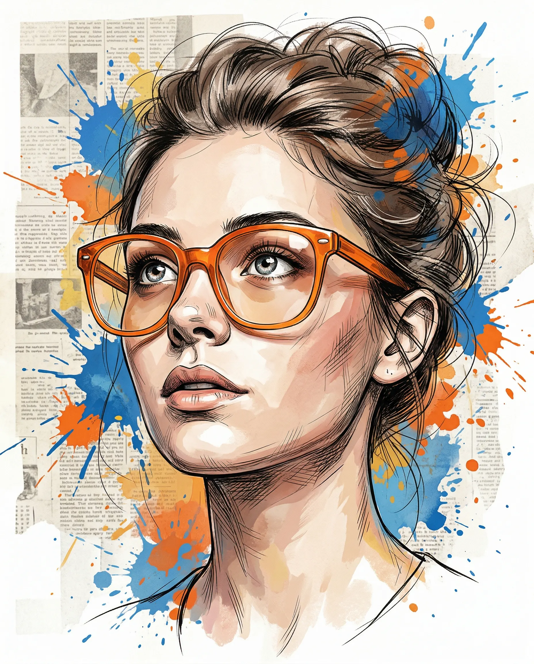 Sketch & Splatter Digital Art