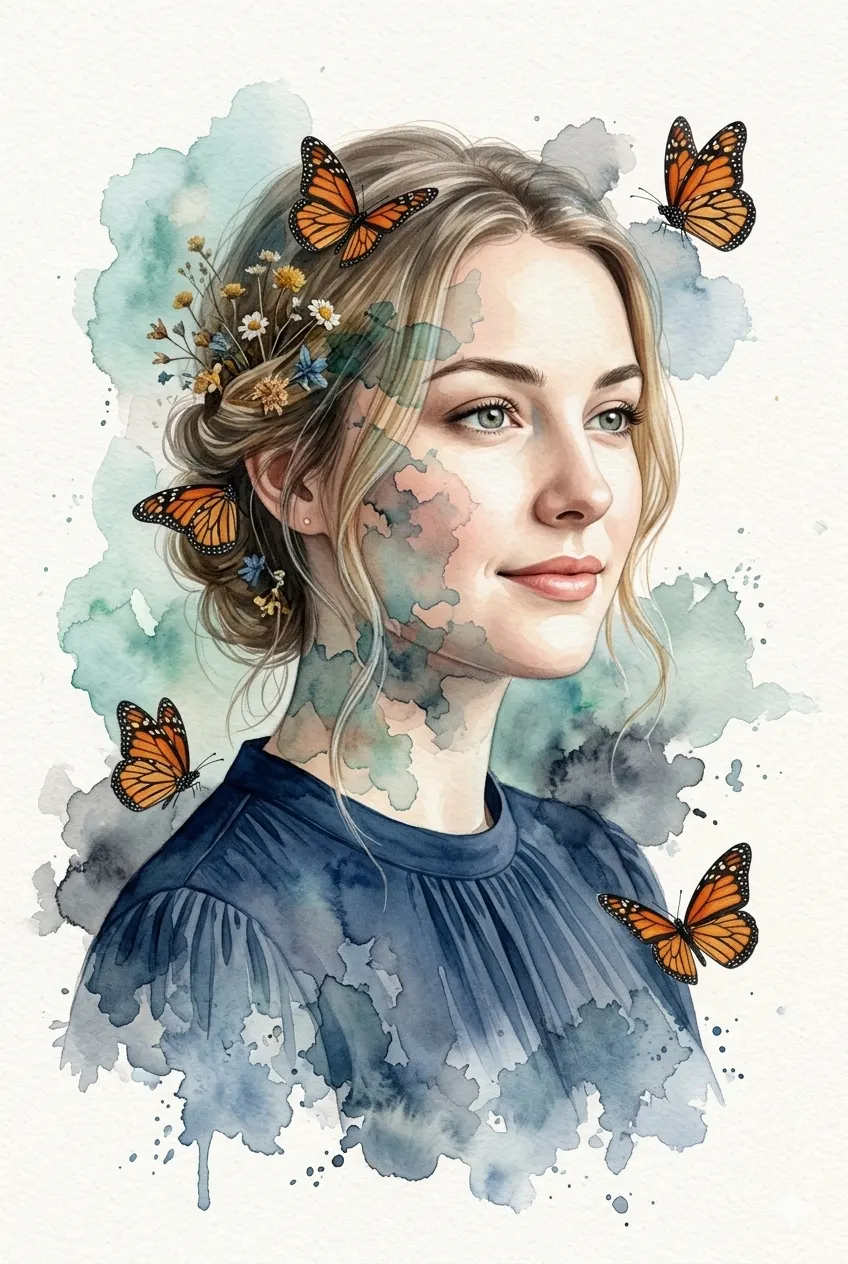 Monarch Muse Digital Illustration